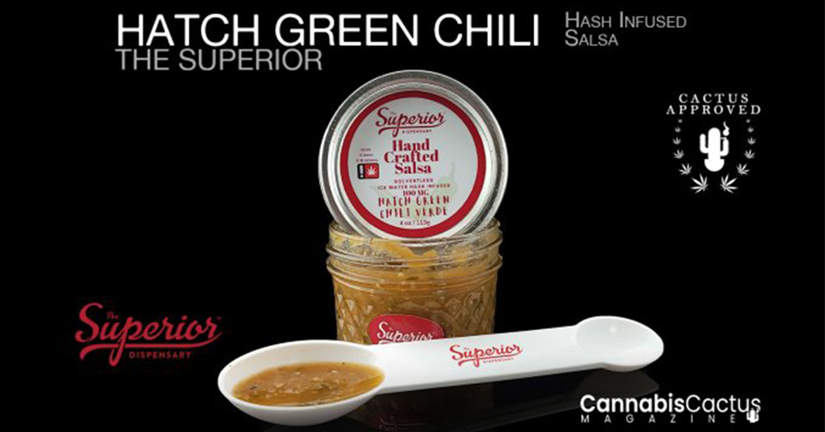 a promotional flyer for hand crafted salsa by superior dispensary